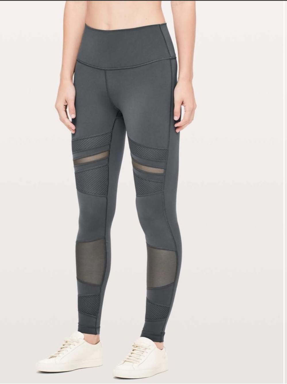 Lululemon Wunder Under High-Rise Tight *Mix & Mesh 28" Melanite Size 2